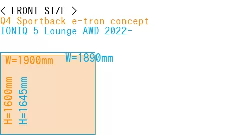 #Q4 Sportback e-tron concept + IONIQ 5 Lounge AWD 2022-